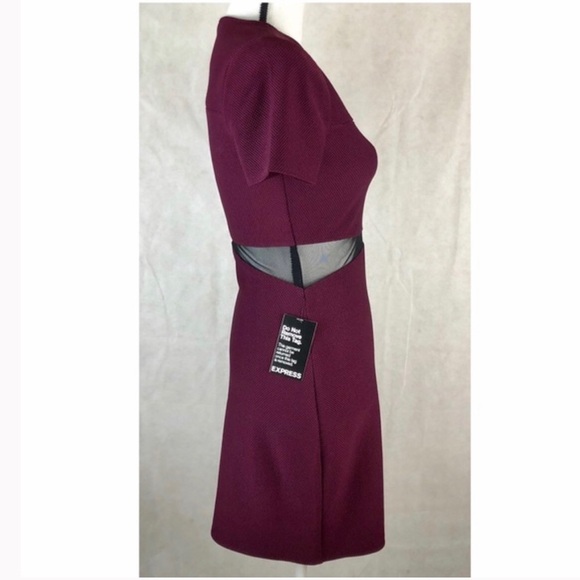 NWT Express Mesh Inset Bodycon Size 8 Dress - Picture 8 of 12